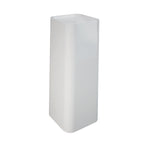 Lavabo freestanding quadrato BathCore modello Petit diametro 36 cm - Bianco lucido