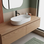 Lavabo da appoggio ovale BathCore senza troppo pieno - 65