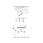 Lavabo da appoggio tondo diametro 35 cm Ceramica globo TE035.BI
