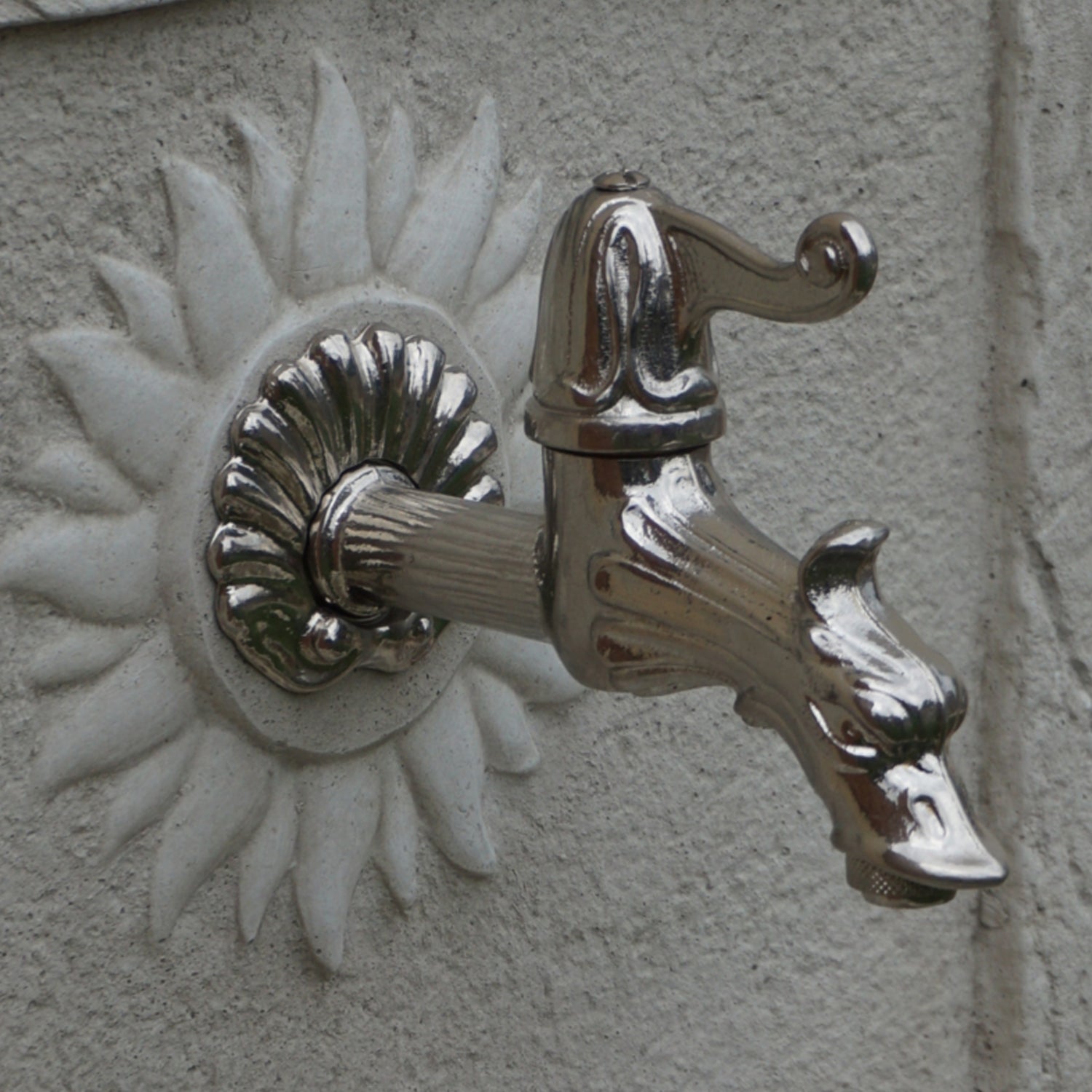 Grifone a leva in ottone cromato Bonfante Top Class con attacco per portagomma