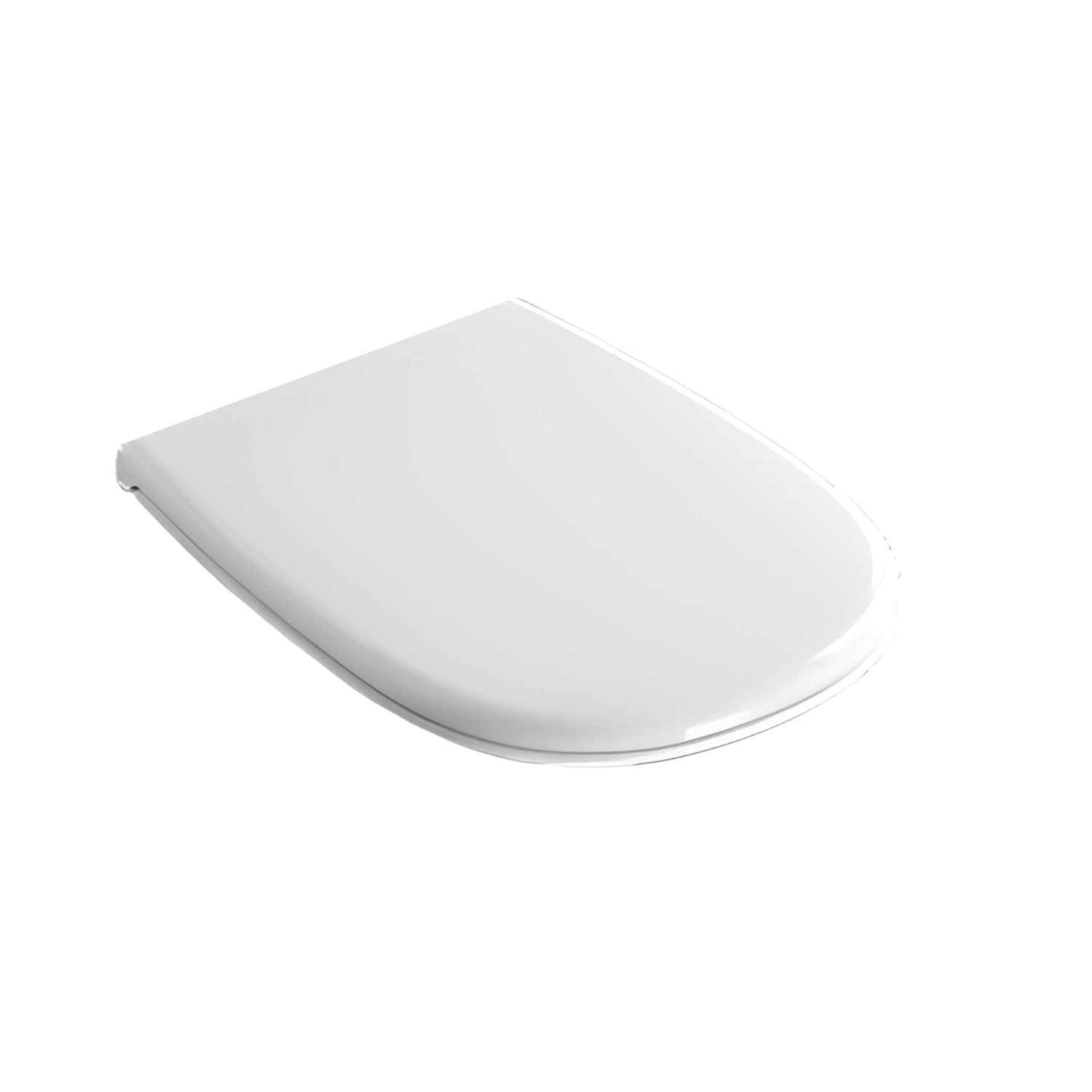 Copriwater Globo serie Daily con chiusura rallentata - Bianco Lucido