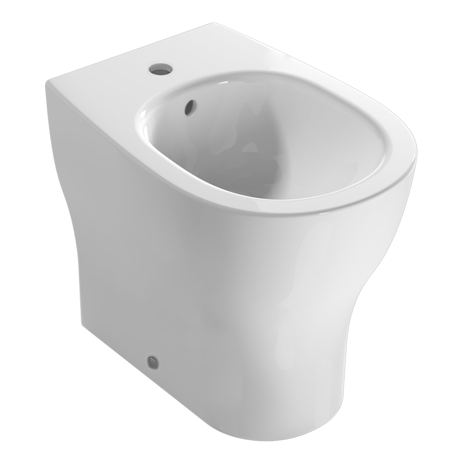 Bidet filoparete modello Grace di Globo 52x36 cm - Bianco Lucido