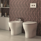 Sanitari Filoparete senza brida 52x36 modello Grace di Ceramica Globo con sedile incluso - Bianco Lucido