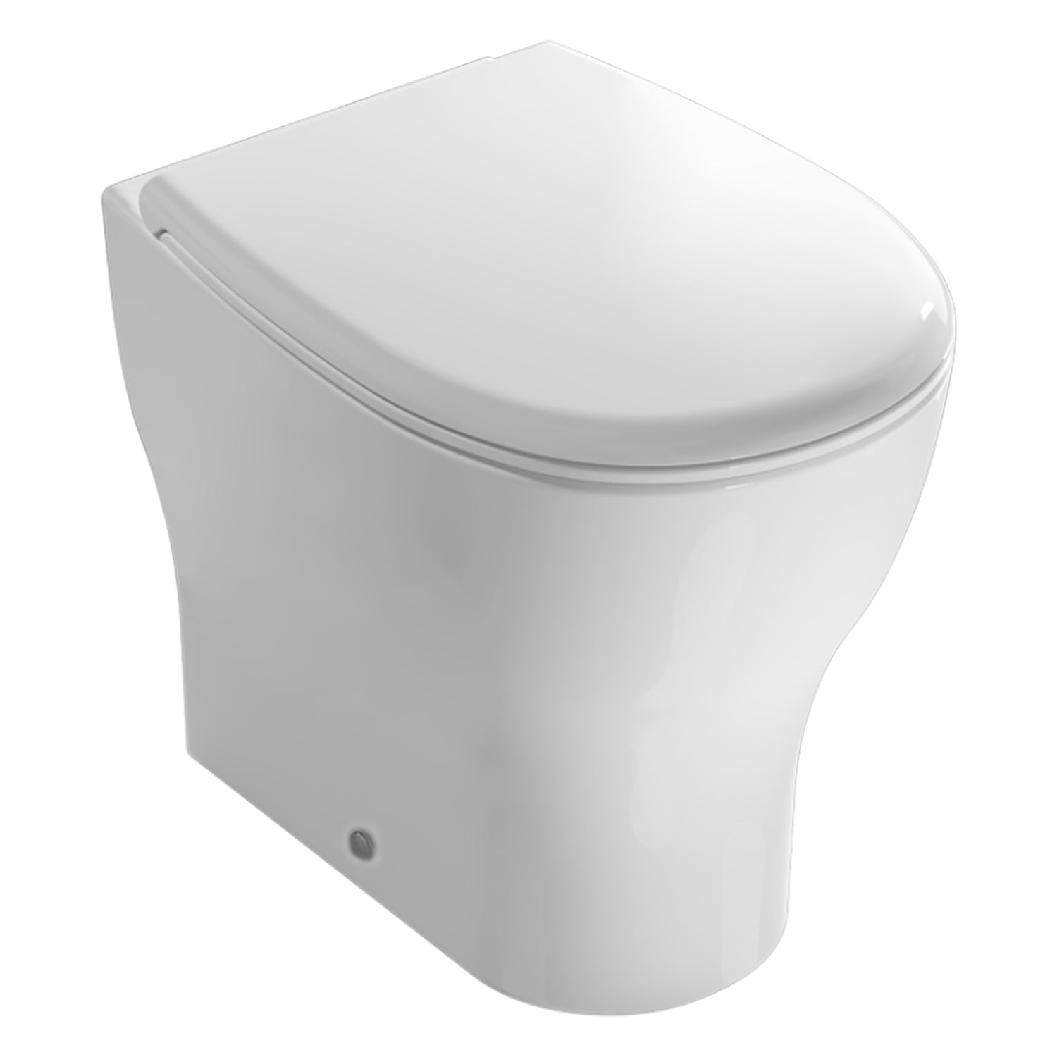 Sanitari Filoparete senza brida 52x36 modello Grace di Ceramica Globo con sedile incluso - Bianco Lucido