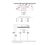 Lavabo quadrato da appoggio Bonsai 25x25x12 cm Ceramica Globo - Bianco lucido