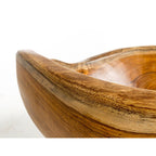 Lavandino da appoggio 'Sarong Basin' Ã˜ 35x18h cm by Cipi - radice di Teak