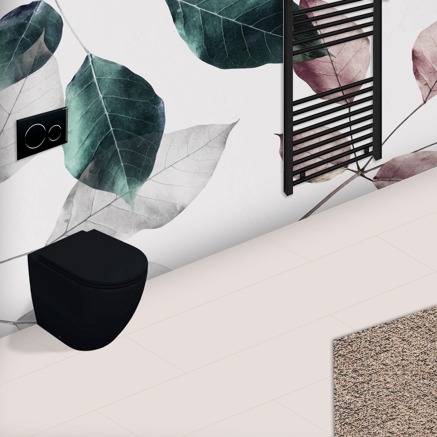 Vaso filomuro Rimless BathCore serie Infinity 52x36