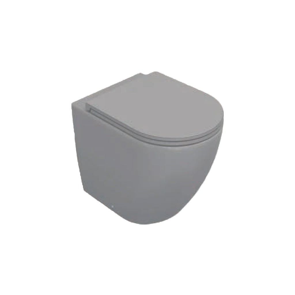 Sanitari Filomuro Rimless con copriwater Soft Close BathCore serie Infinity 53x36