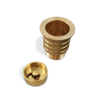 Piletta in ottone dorato con tappo in ottone 3/4"