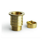 Piletta in ottone dorato con tappo in ottone 3/4"