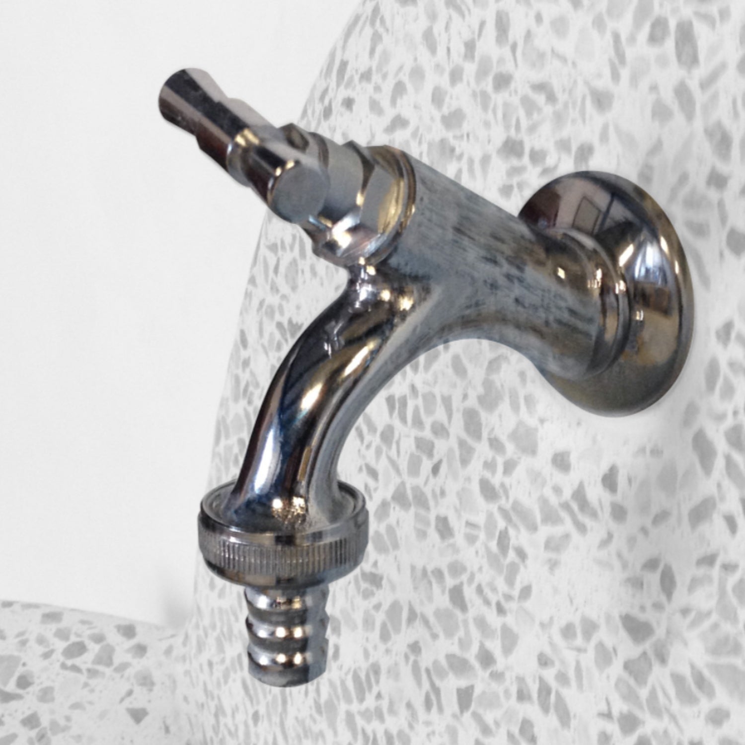 Rubinetto da esterno in ottone cromato attacco 1/2"