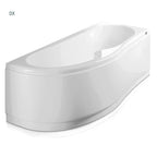 Vasca Bagno asimmetrica Curvy in acrilico e Abs cm 170x70- Versione Destra