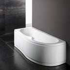 Vasca Bagno asimmetrica Curvy in acrilico e Abs cm 170x70- Versione Sinistra