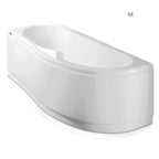 Vasca Bagno asimmetrica Curvy in acrilico e Abs cm 170x70- Versione Sinistra