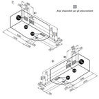 Vasca Bagno asimmetrica Curvy in acrilico e Abs cm 170x70- Versione Destra