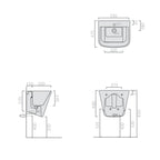 Lavatoio sospeso Ceramica Galassia modello MegPro11 55 x 47