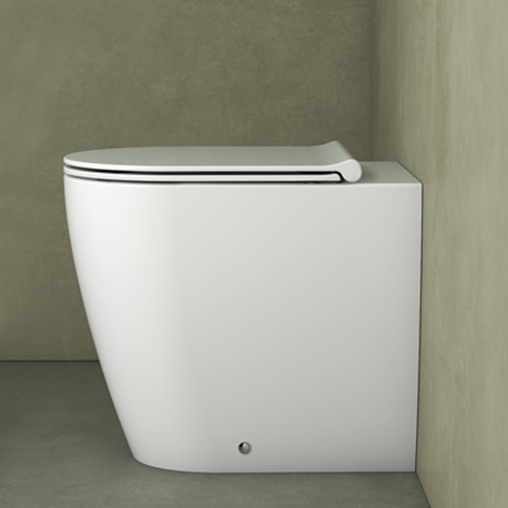 Sanitari filomuro rimless 53 cm Ceramica Globo Mode Wc scarico Multi
