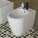 Sanitari filomuro rimless 53 cm Ceramica Globo Mode Wc scarico Multi