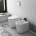 Sanitari filomuro rimless 53 cm Ceramica Globo Mode Wc scarico Multi