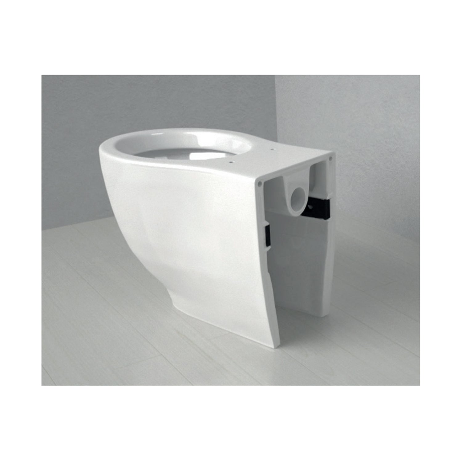 Sanitari filomuro 55x36 cm collezione Le Fiabe di Hatria con sedile soft close