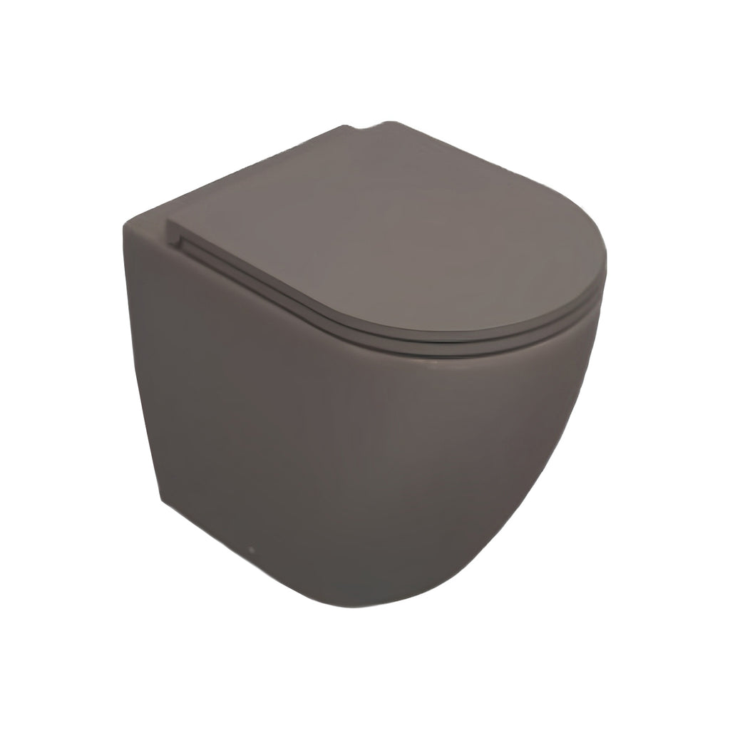 Sanitari Filomuro Rimless con copriwater Soft Close BathCore serie Infinity 53x36