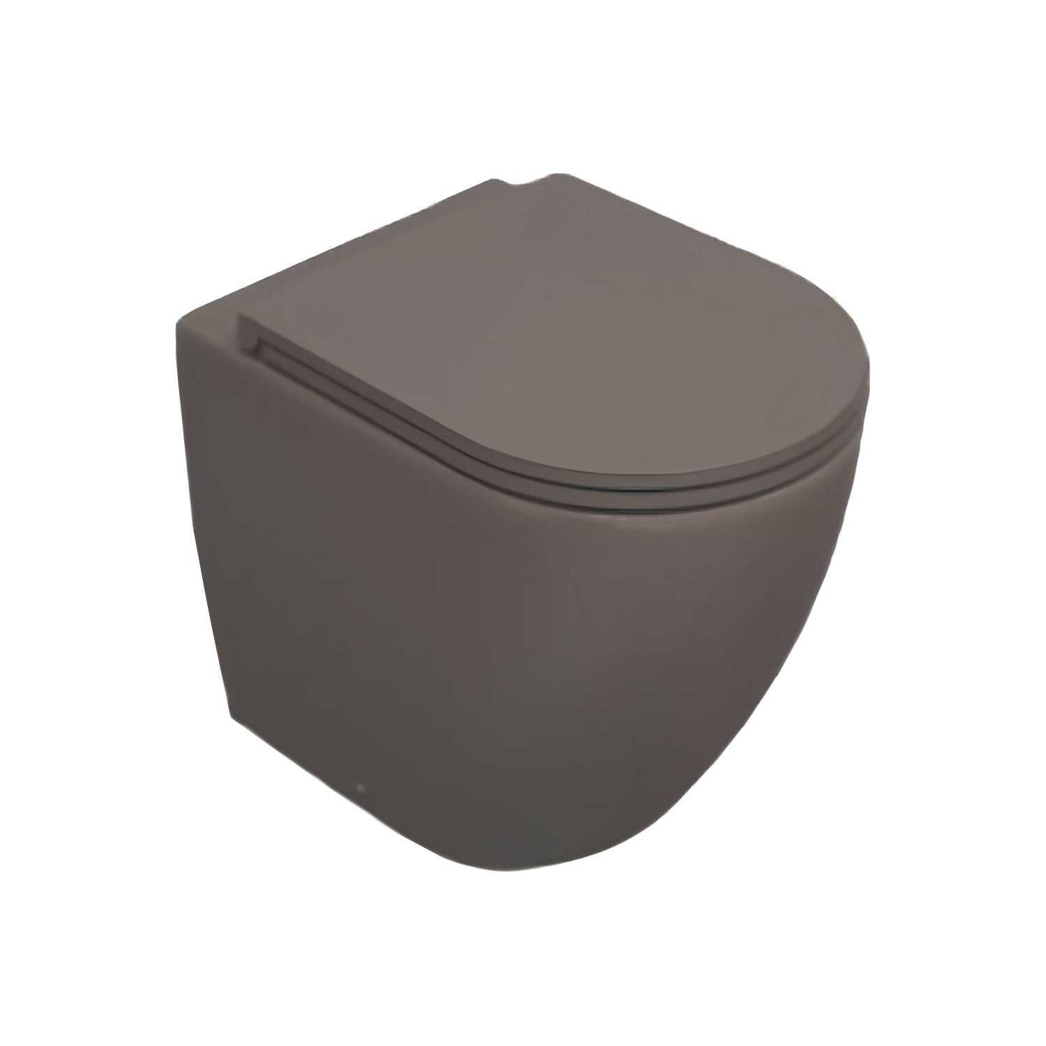 Sanitari Filomuro Rimless con copriwater Soft Close BathCore serie Infinity 53x36