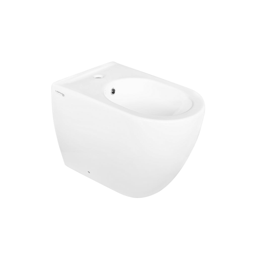 Sanitari filomuro collezione Greta Linpha Sanitary cm 36x53 senza brida con copriwater soft close