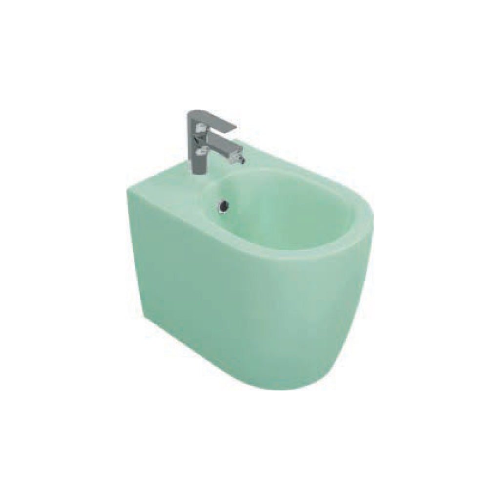 Sanitari Filomuro Rimless con copriwater Soft Close BathCore serie Infinity 53x36