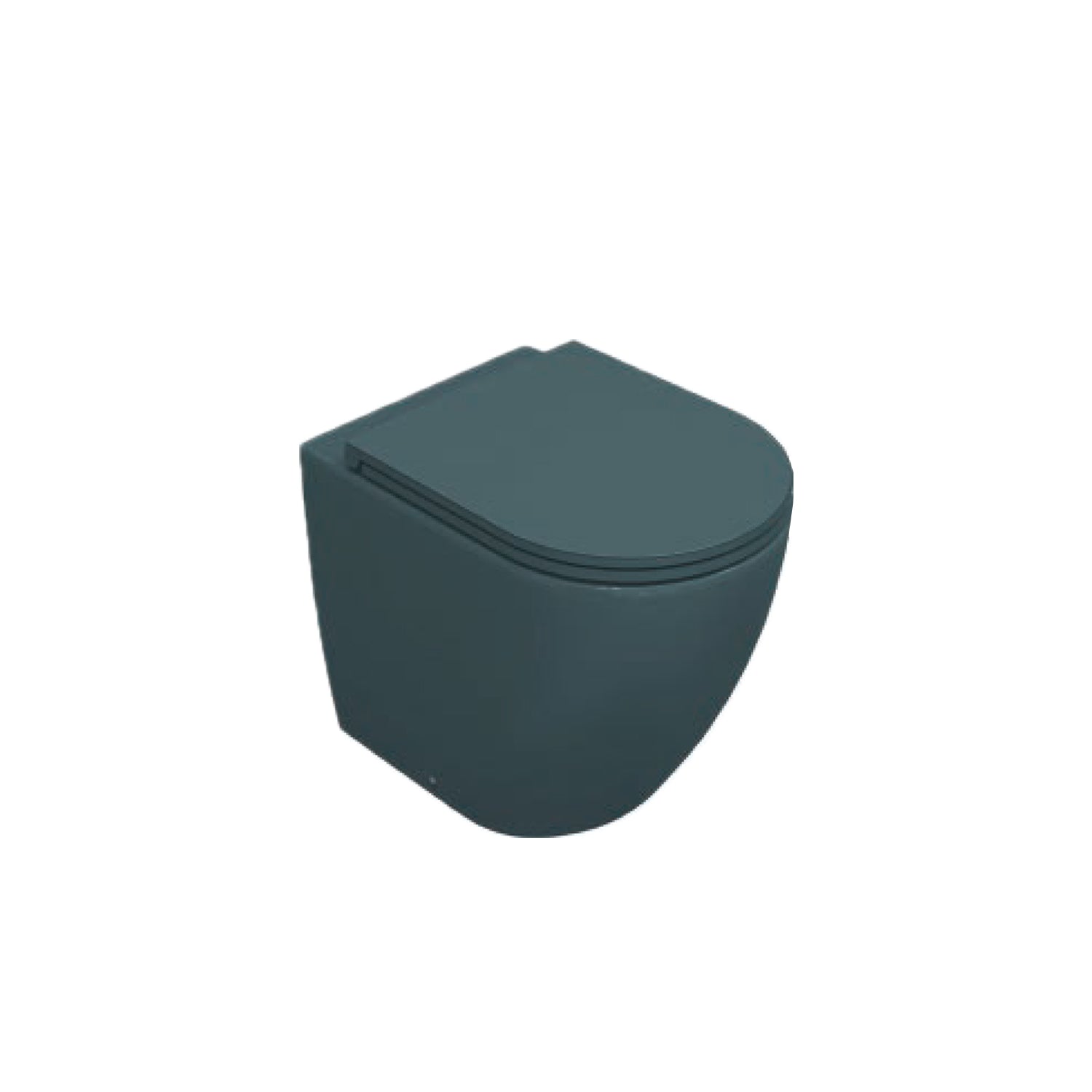 Sanitari Filomuro Rimless con copriwater Soft Close BathCore serie Infinity 53x36