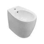 Sanitari filomuro Bathcore con scarico universale e sedile tradizionale serie Duomo cm 54x35