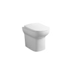 Sanitari Bathcore filomuro serie Ambrosia con sedile Softclose bianco lucido