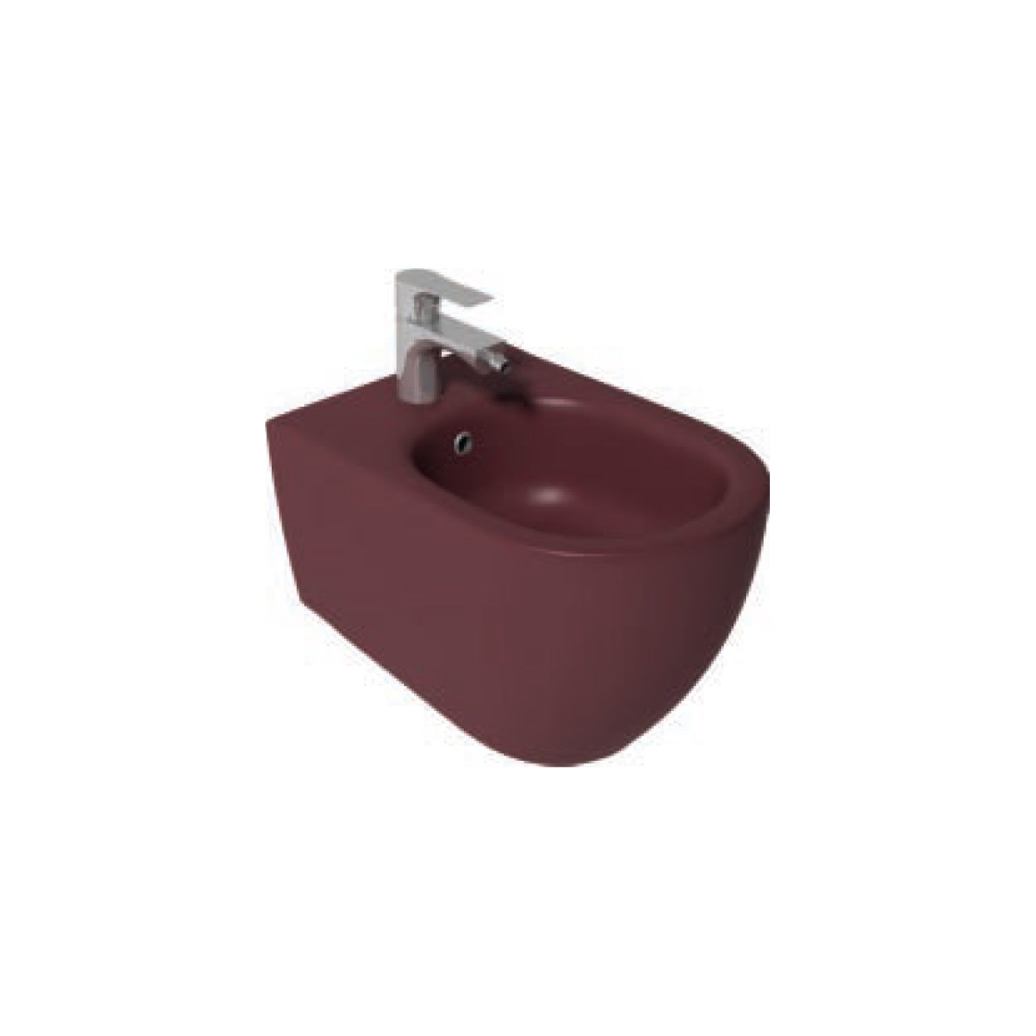Bidet sospeso Rimless BathCore serie Infinity 53x36