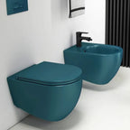 Sanitari sospesi Rimless con copriwater Soft Close BathCore serie Infinity 53x36