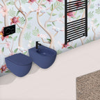 Sanitari sospesi Rimless con copriwater Soft Close BathCore serie Infinity 53x36