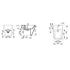 Coppia sanitari sospesi Ceramica Dolomite modello Mia 54x36 cm con sedile Softclose