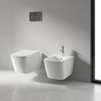 Coppia sanitari sospesi Ceramica Dolomite modello Mia 54x36 cm con sedile Softclose