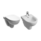 Sanitari sospesi wc+bidet +sedile normal close Geberit 'Selnova Pro' cm 53