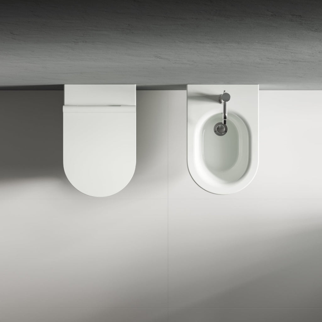 Coppia sanitari sospesi Ceramica Dolomite modello Mayka 55