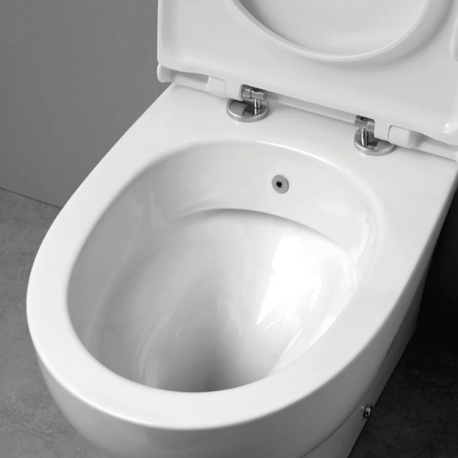 Vaso/bidet con scarico a parete Pratica by Azzurra con sedile soft-close 54x35xH42 cm - Bianco Lucido