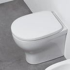 Wc filoparete con scarico traslato senza brida cm 54