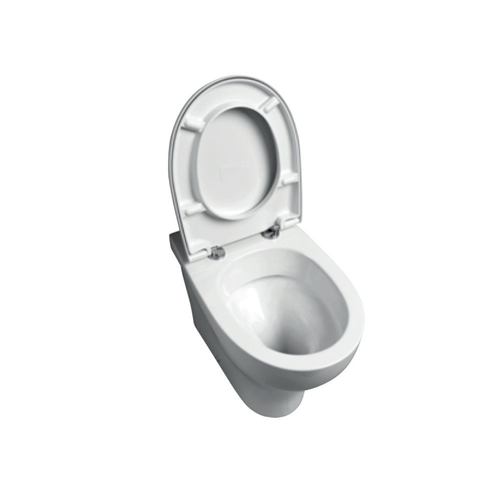 Wc filoparete con scarico traslato senza brida cm 54