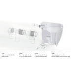 Set sanitari a terra Azzurra Comoda H50 con scarico traslato 56x36