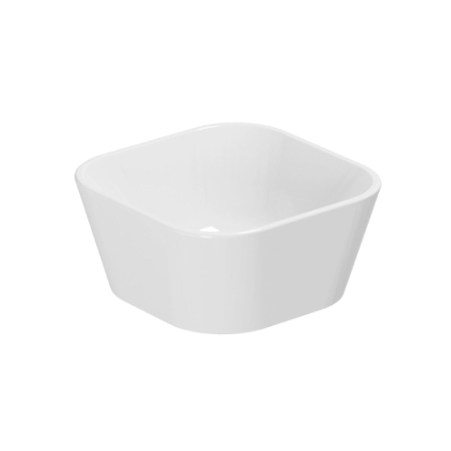Lavabo da appoggio Azzurra serie Build 35x35 cm - Bianco lucido