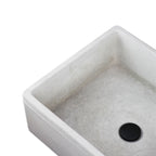 Lavello da esterno in cemento grigio cm 50x40x18h cm modello Liz