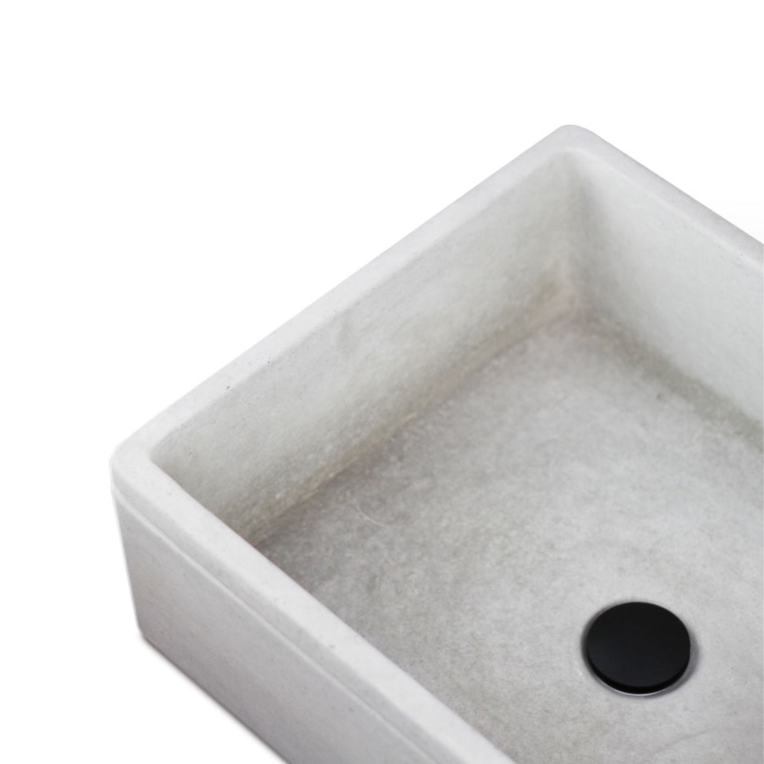 Lavello da esterno in cemento grigio cm 50x40x18h cm modello Liz