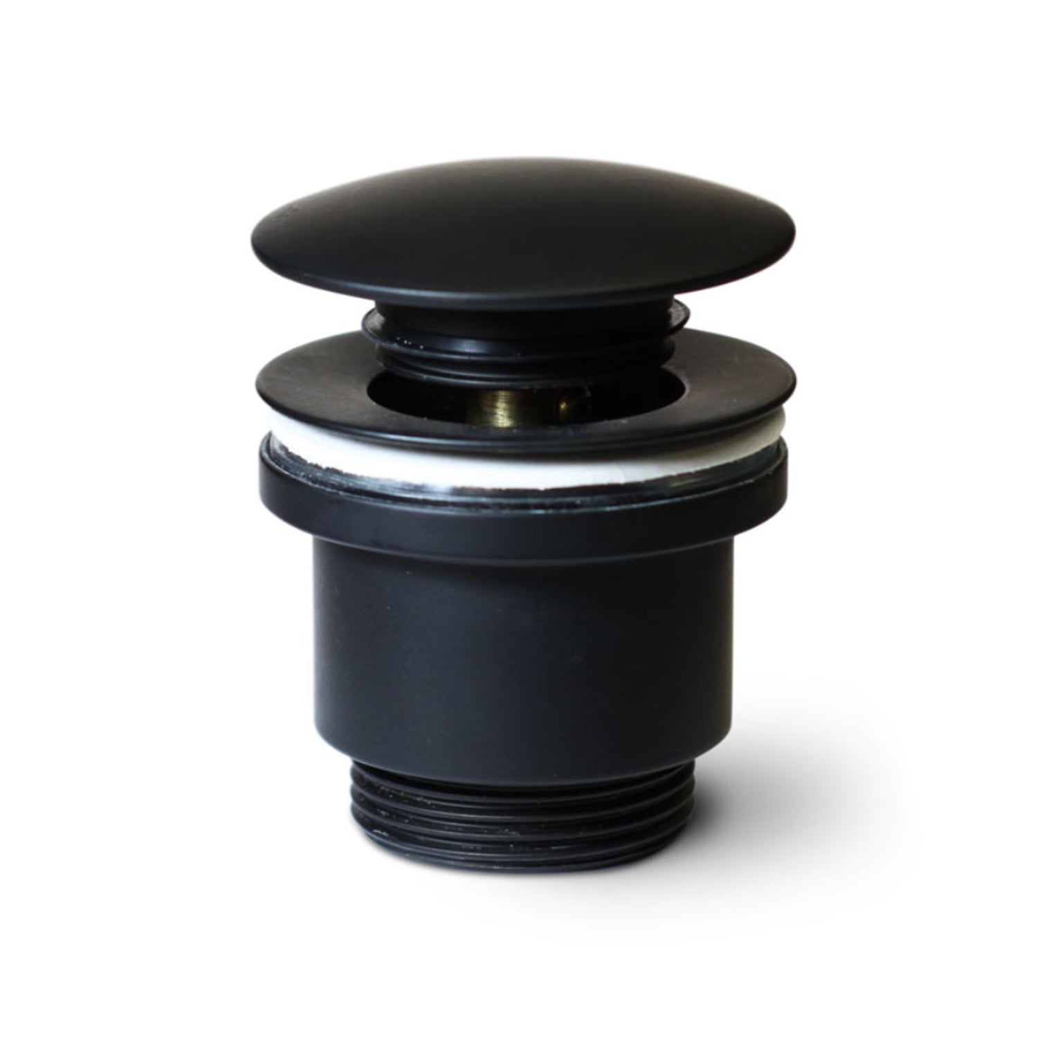 Kit Sifone di scarico e piletta in ottone verniciato nero opaco per lavelli da esterno 1"1/4