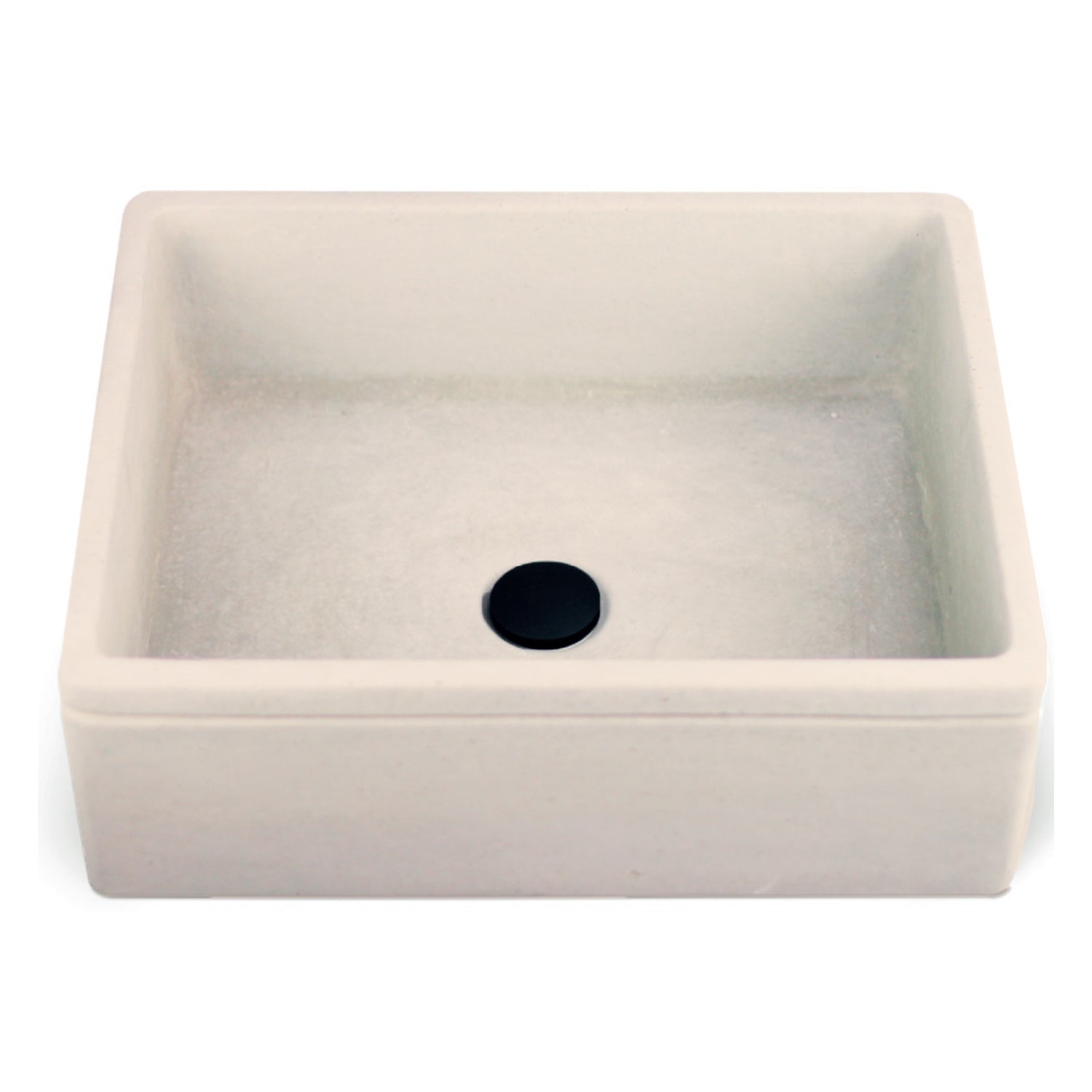 Lavello da esterno in cemento rosa antico cm 50x40x18h cm modello Liz