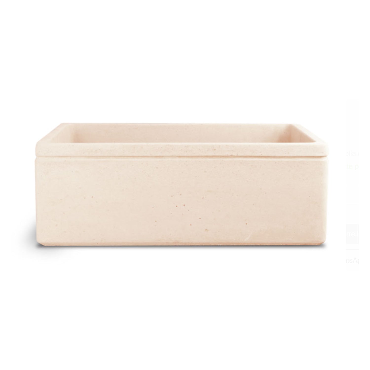 Lavello da esterno in cemento rosa antico cm 50x40x18h cm modello Liz