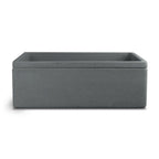 Lavello da esterno in cemento antracite cm 50x40x18h cm modello Liz