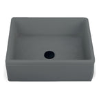 Lavello da esterno in cemento antracite cm 50x40x18h cm modello Liz